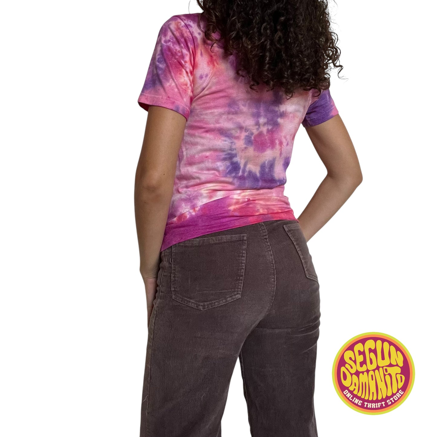 Hand Dyed Up-Cycled 70’s Vintage Hershey Baby Tee