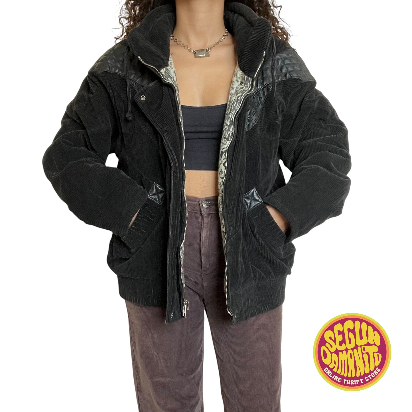 Black Heavy Duty Snow 90’s Vintage Jacket