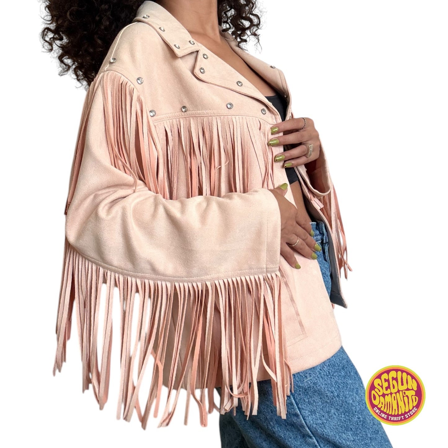 Pink Fringe Jacket