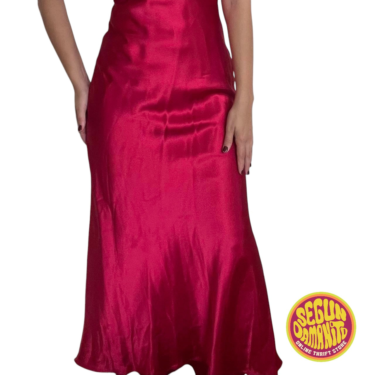 Red Wedding Guest 90’s Vintage Dress