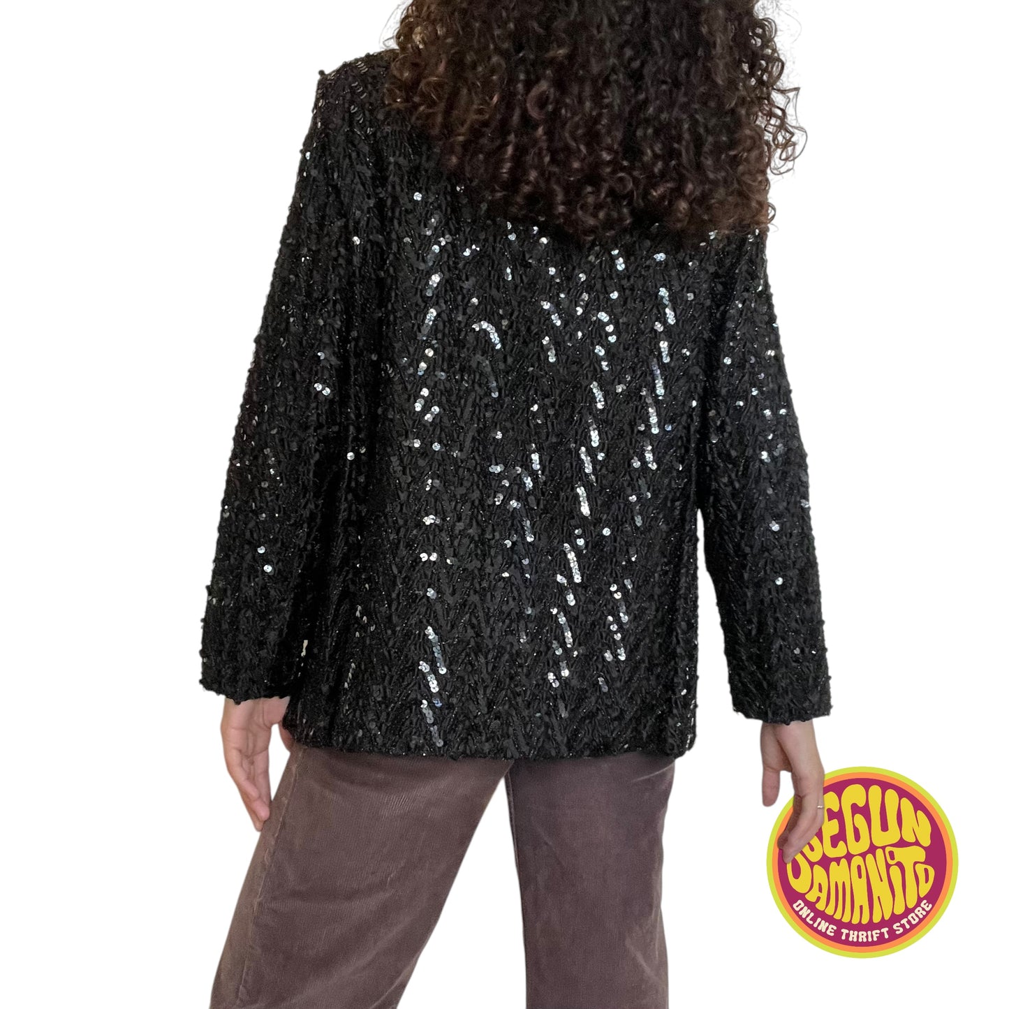 Black Sequin 80’s Vintage Blazer