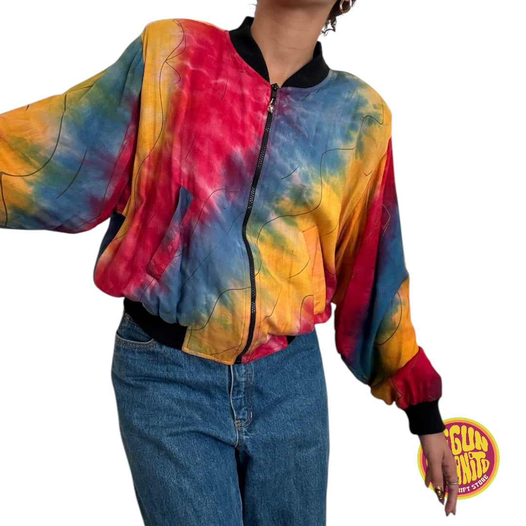 Tie Dye 90’s Vintage Jacket