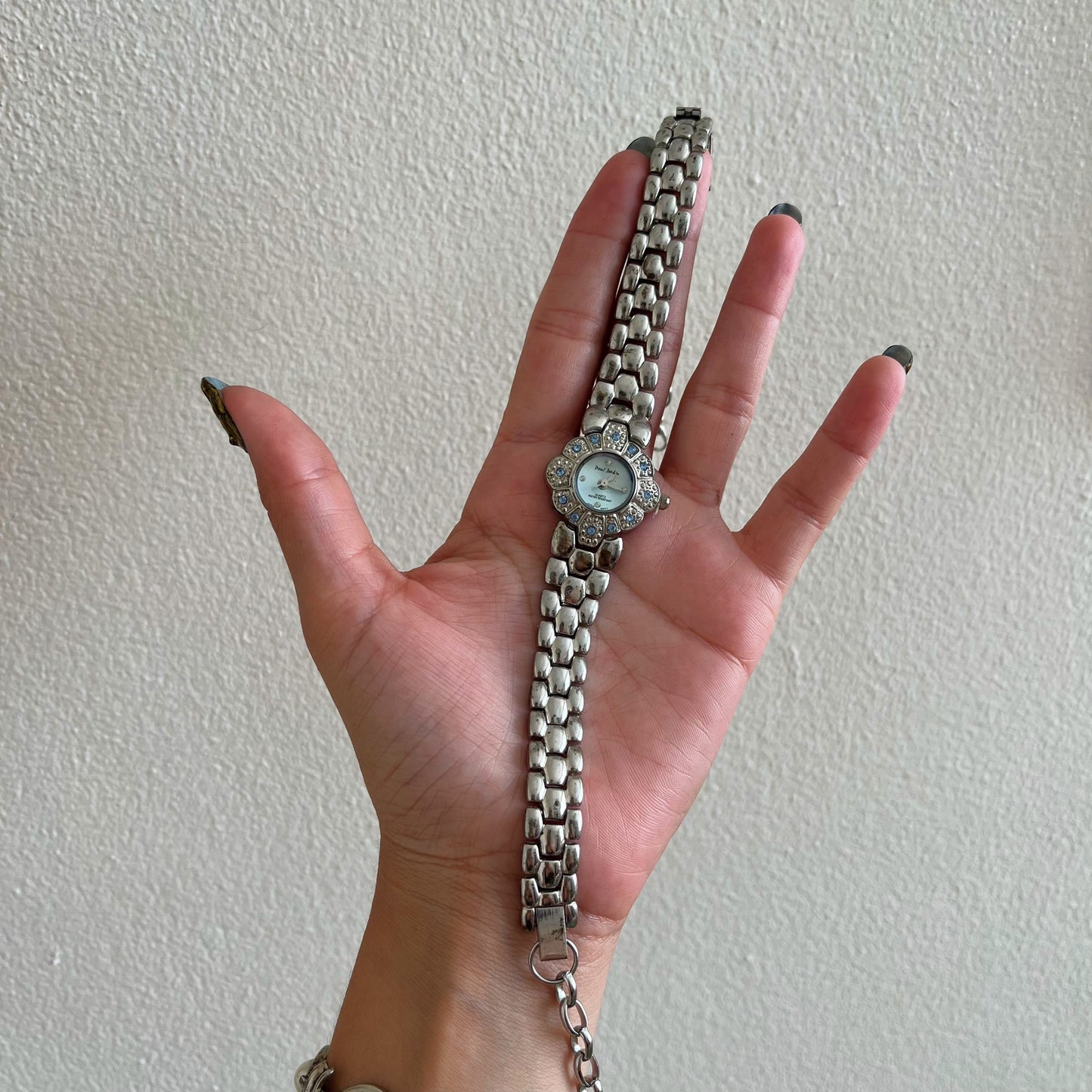 Silver Tone Up-Cycled Watch Choker Necklace
