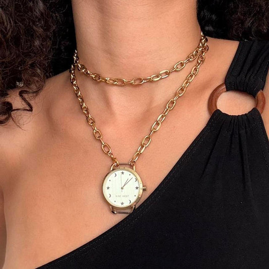 Multi-Use Gold Tone Up-Cycled Watch Chain