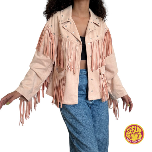 Pink Fringe Jacket